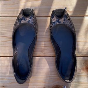 HOGAN Animal Print Flats IT 36.5